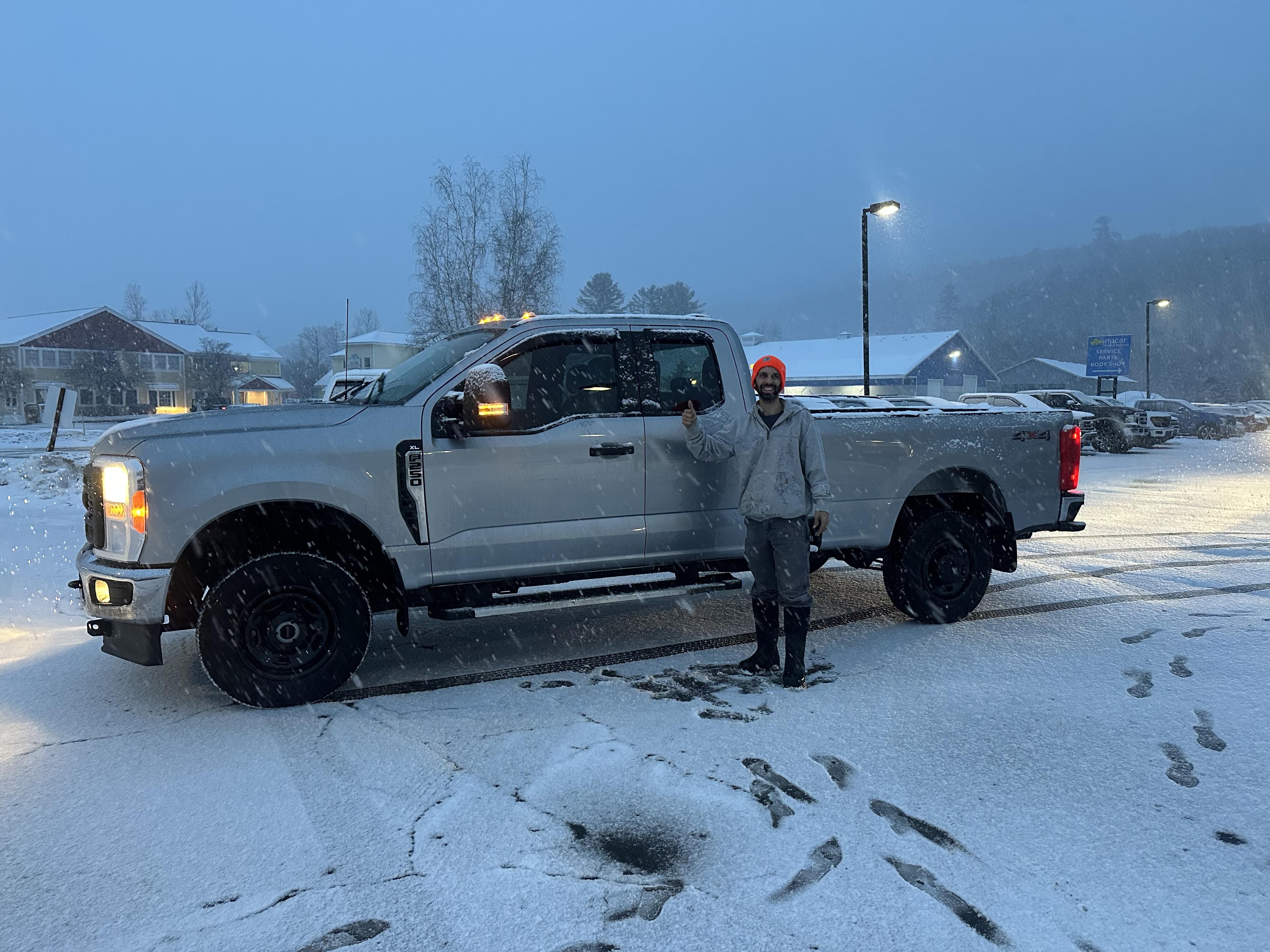 Anthony with his junk hauling truck