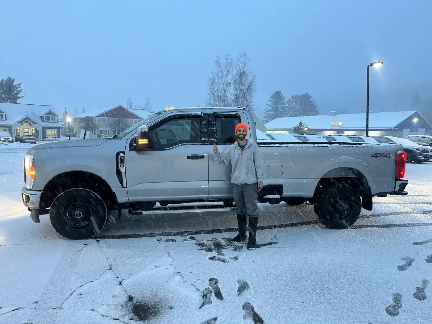 Anthony with his junk hauling truck
